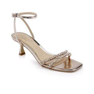Jewel Badgley Mischka Women's Nayla Kitten Heel Dress Sandals